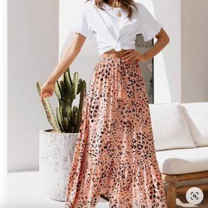 Petal and Pup - Maxi Skirt - Animal Print
